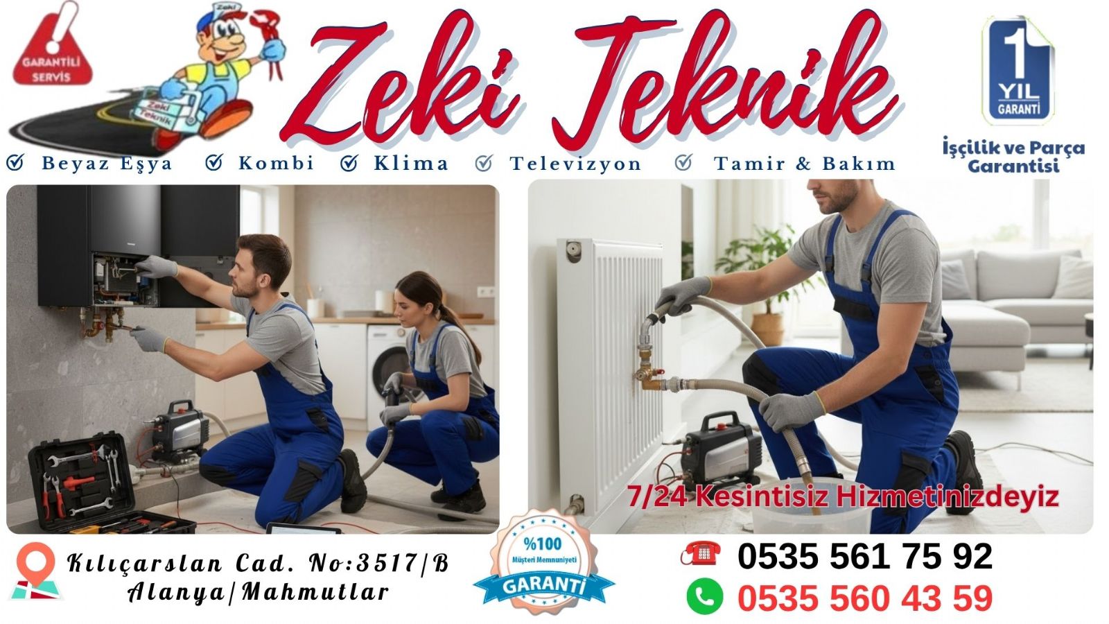 Mahmutlar Kombi Bakım Ücreti